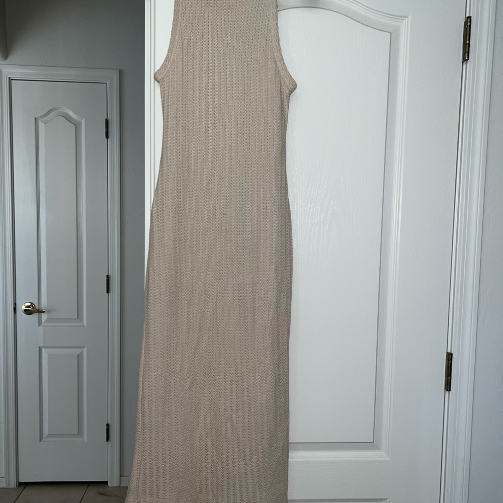 Chelsea & Violet Beige Knit Maxi Dress